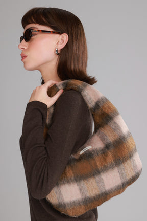 תיק איזבל משבצות חום