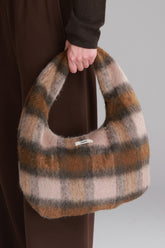 תיק איזבל משבצות חום