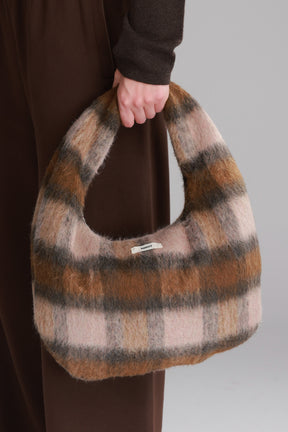 תיק איזבל משבצות חום