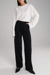 מכנסי מון קורדרוי שחורים