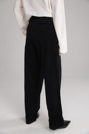 מכנסי מון קורדרוי שחורים