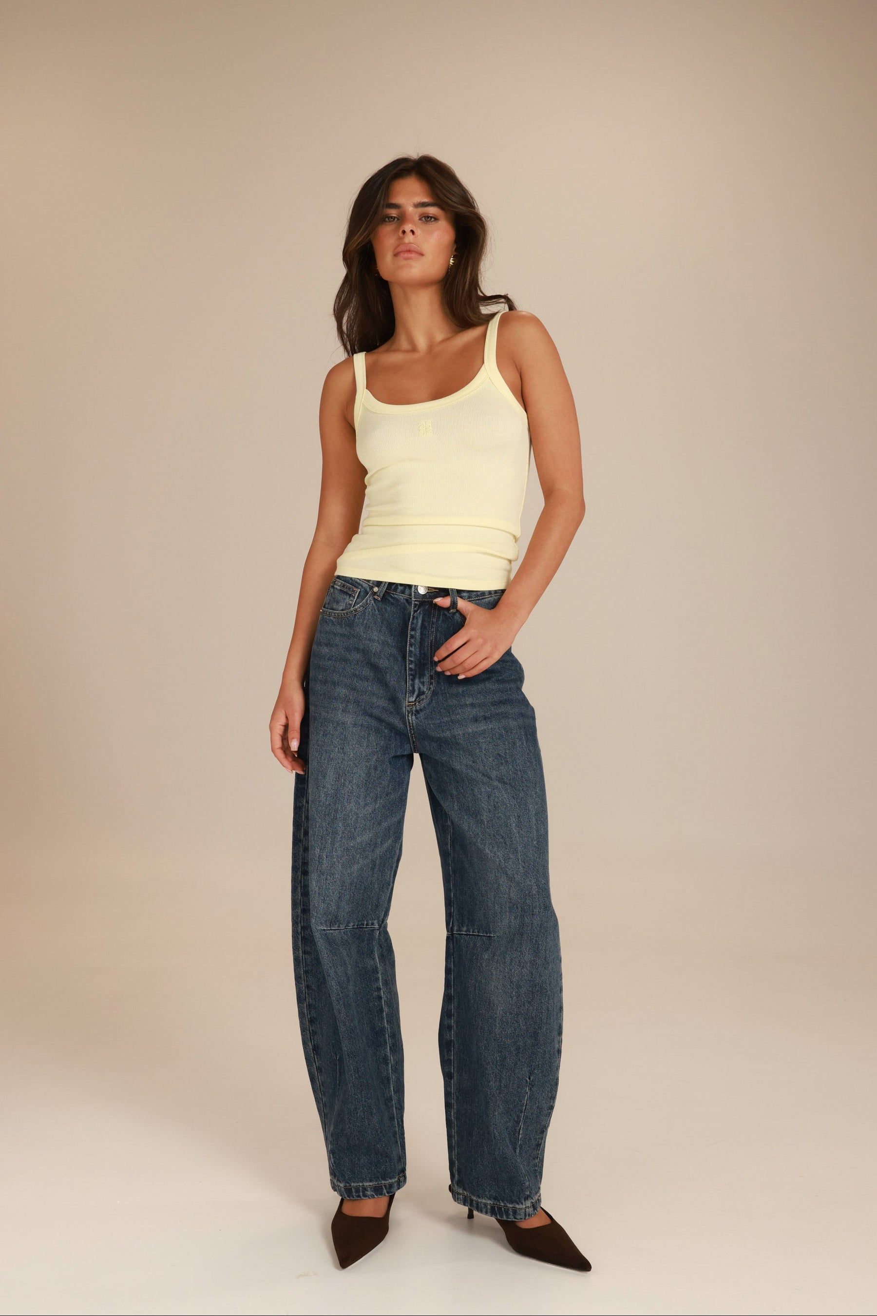 ג'ינס צ'ארלי כחול כהה