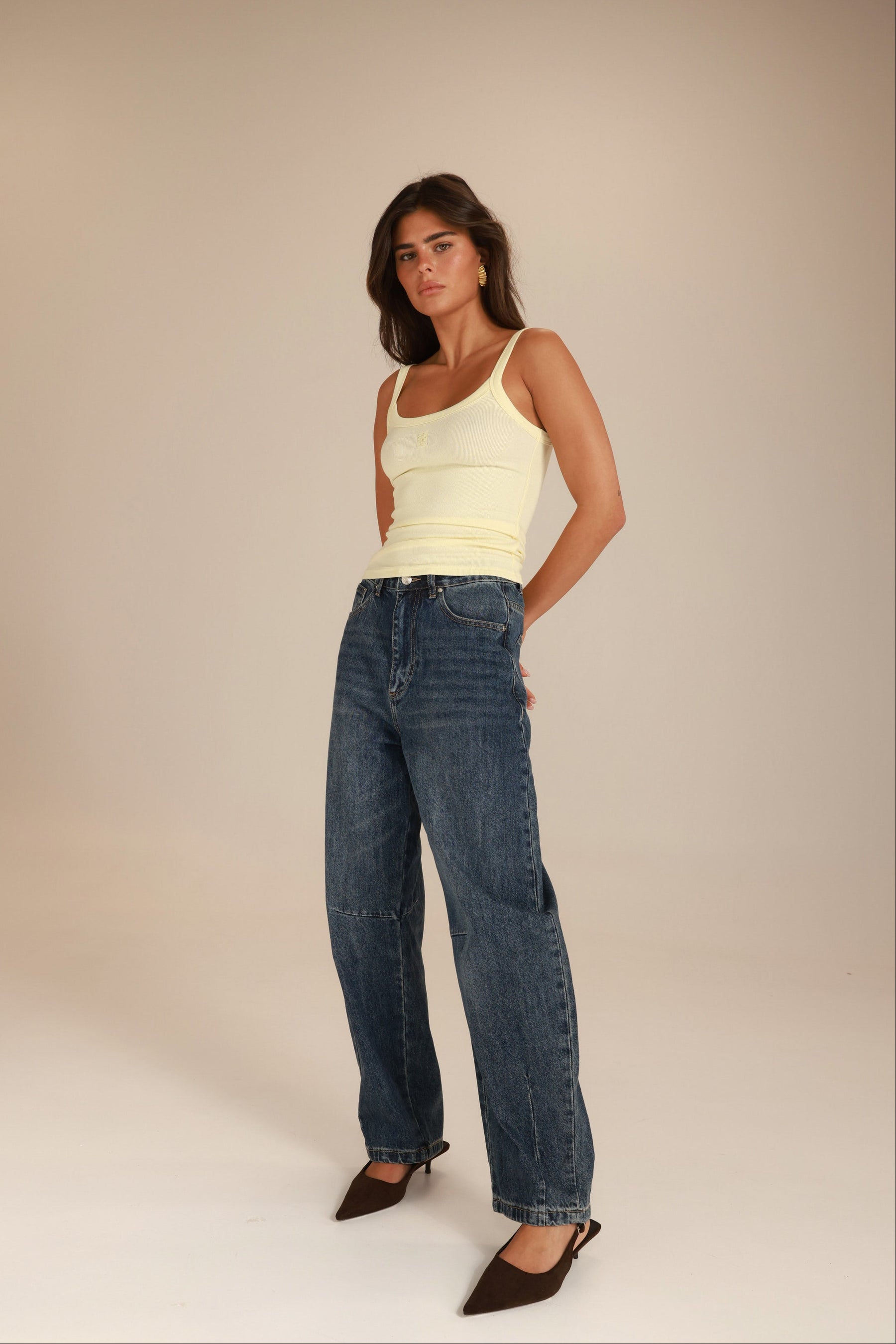 ג'ינס צ'ארלי כחול כהה