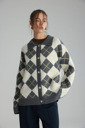 סוודר סקוט אפור/שמנת