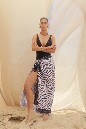 Athena Pareo Black Zebra