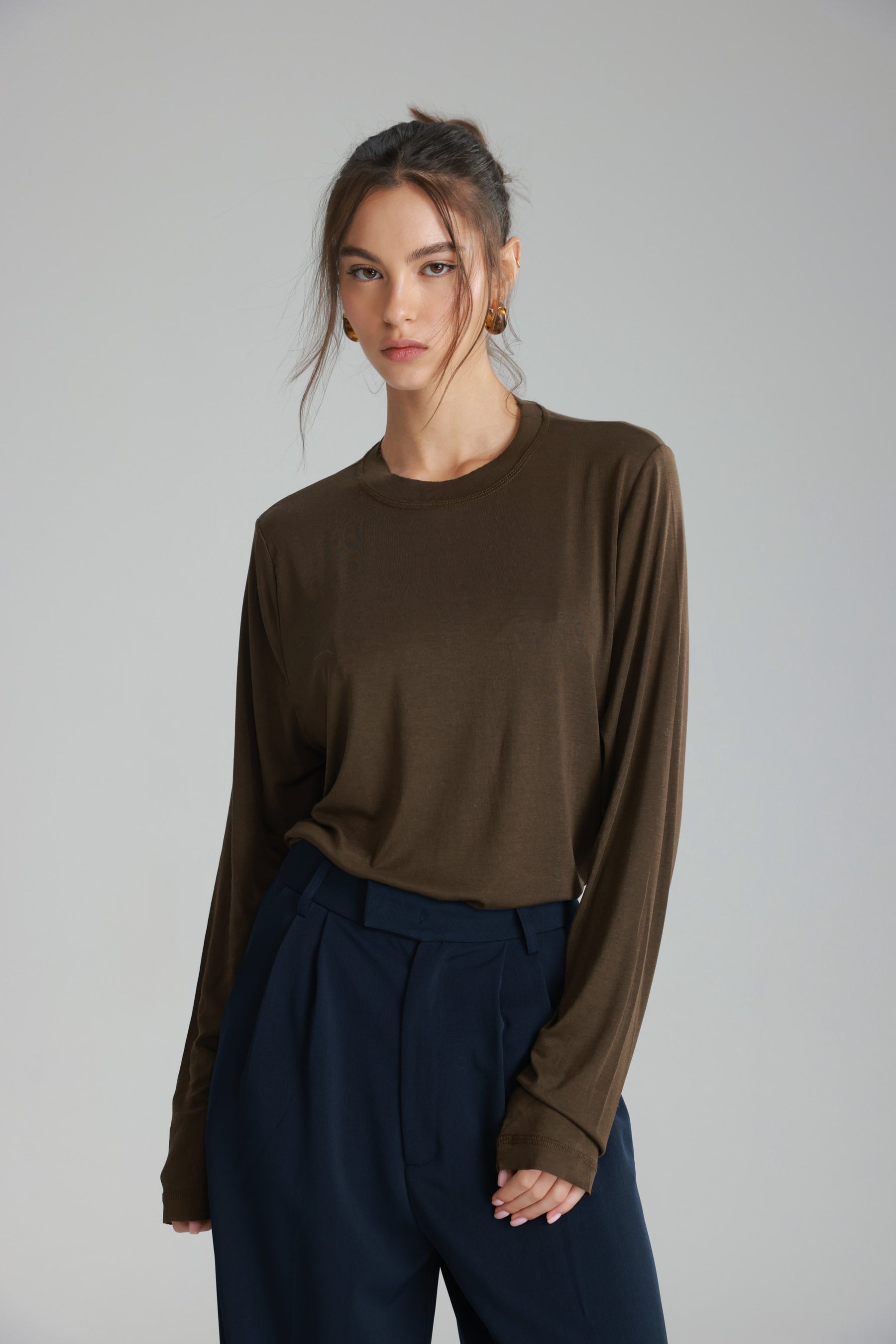 חולצת ביילין חומה