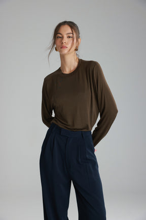 חולצת ביילין חומה