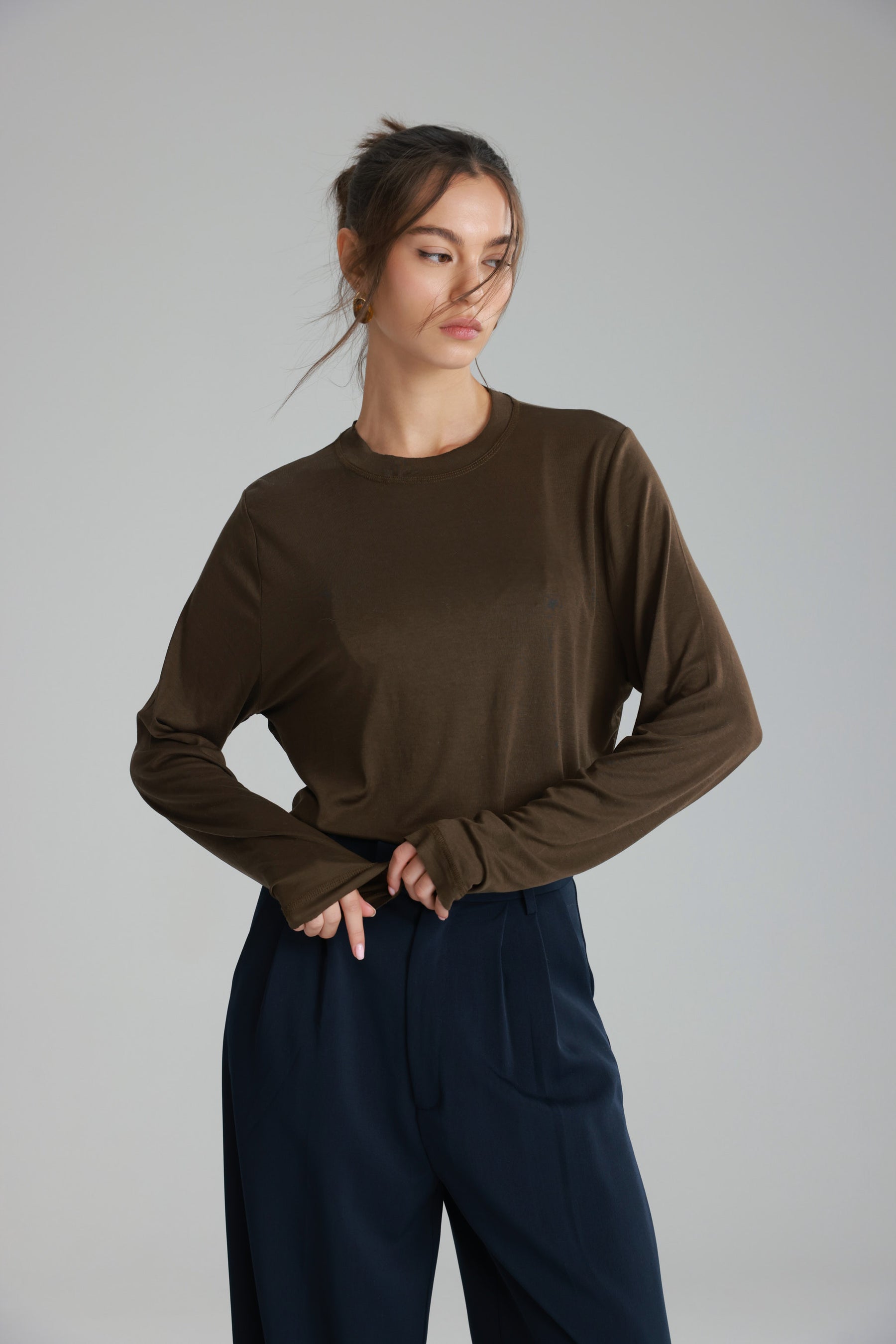 חולצת ביילין חומה