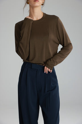 חולצת ביילין חומה