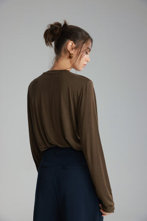 חולצת ביילין חומה