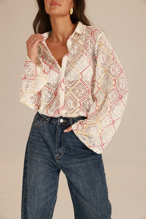 חולצת ליאנה מכופתרת