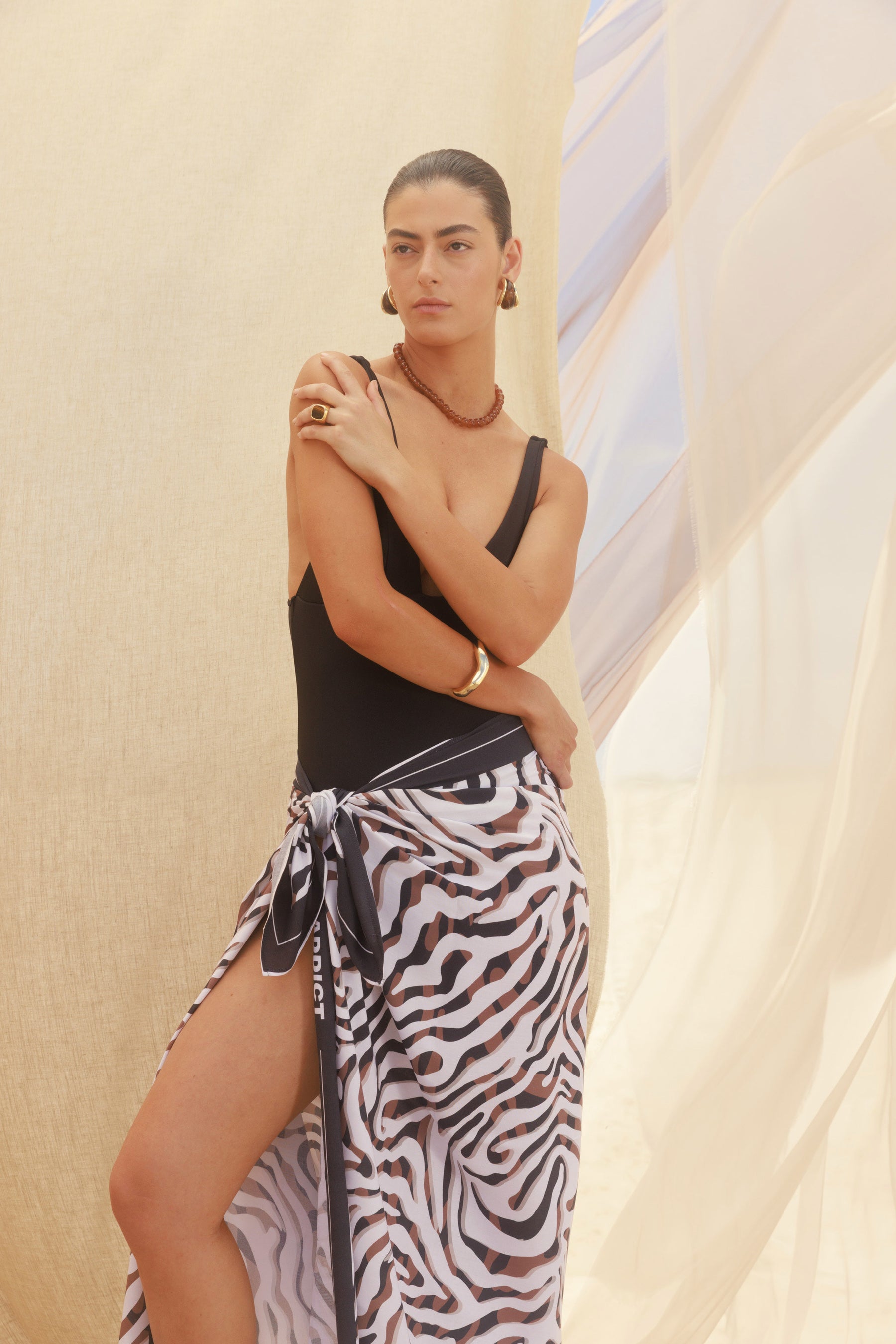 Athena Pareo Black Zebra