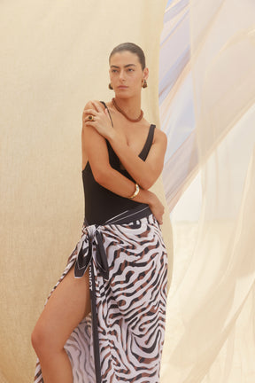 Athena Pareo Black Zebra