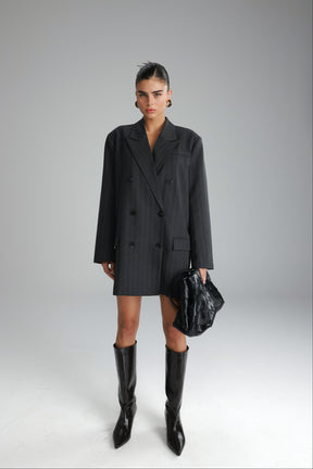 שמלת דיאנה אפור כהה