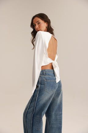 חולצת מלני לבנה