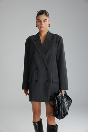 שמלת דיאנה אפור כהה