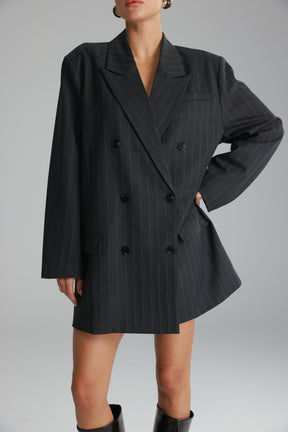 שמלת דיאנה אפור כהה