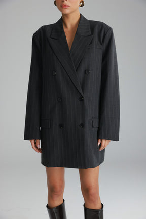 שמלת דיאנה אפור כהה