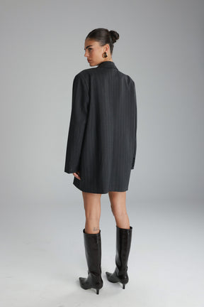 שמלת דיאנה אפור כהה