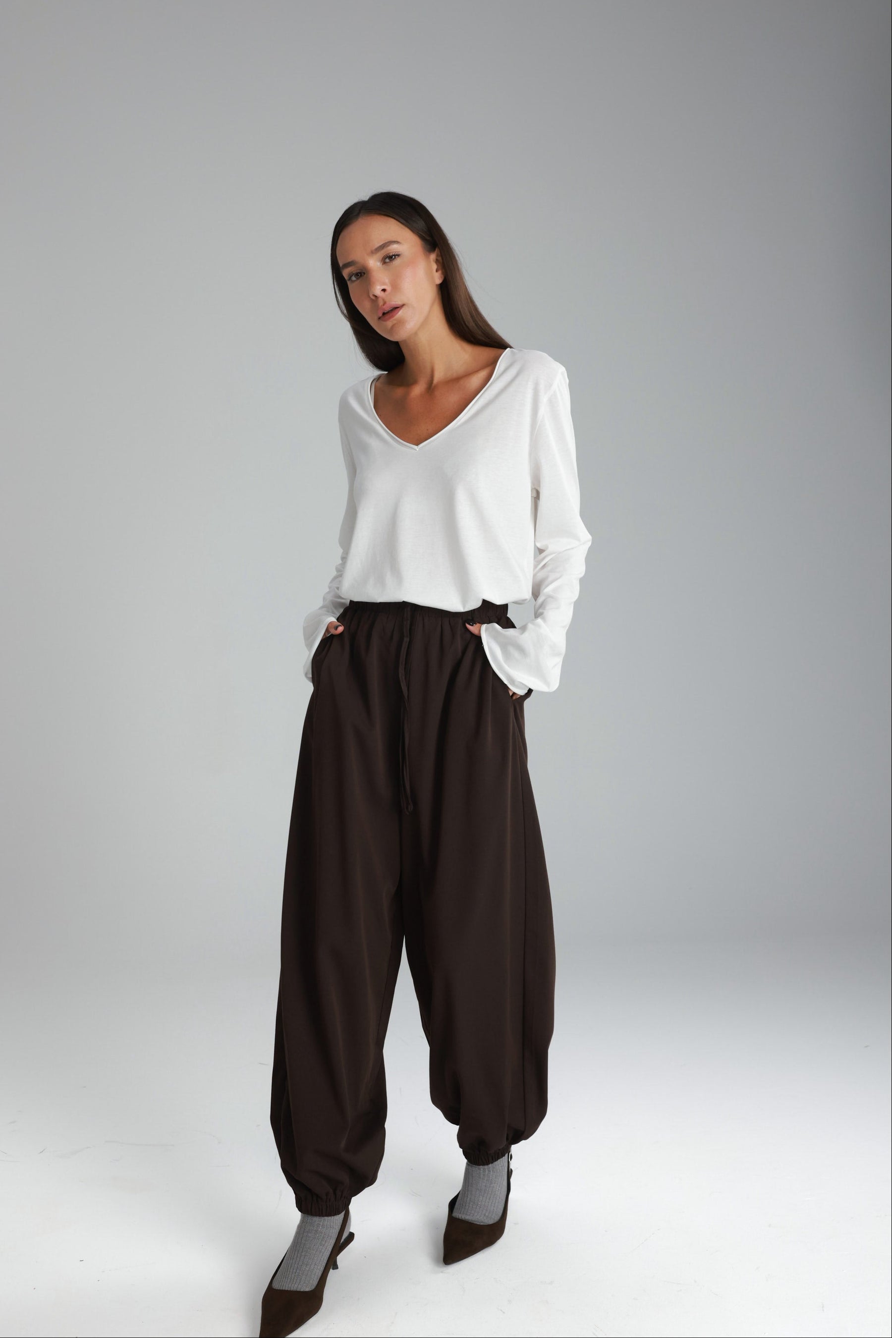 חולצת ג'ין לבנה