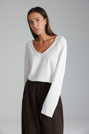 חולצת ג'ין לבנה