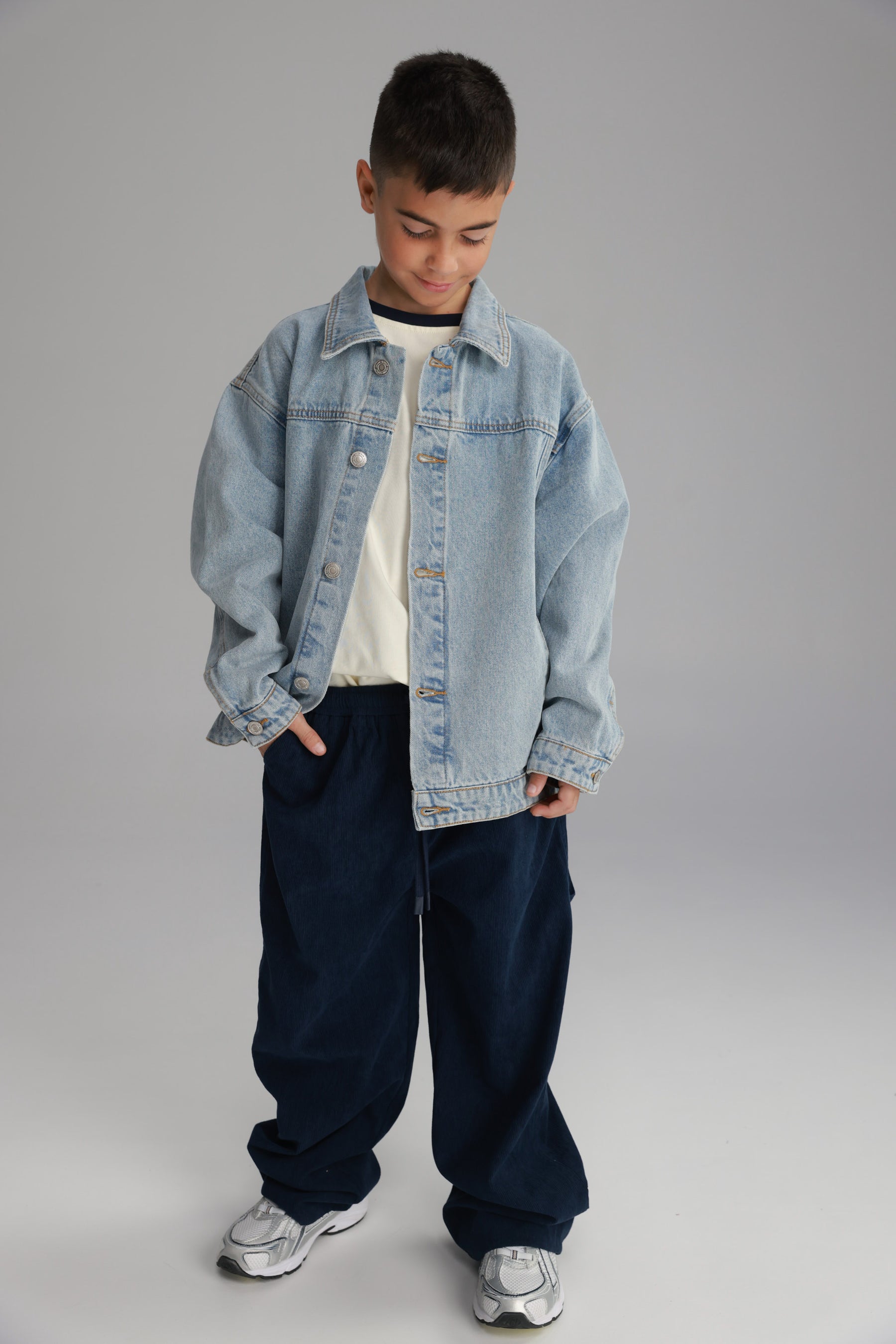 ג'קט ג'ינס בילי כחול בהיר