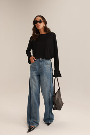 חולצת שיה שחורה