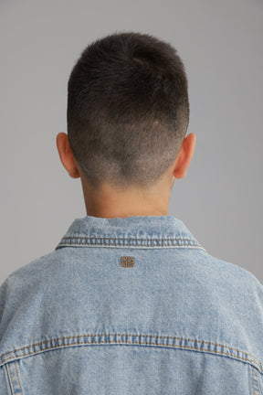 ג'קט ג'ינס בילי כחול בהיר