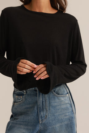 חולצת שיה שחורה