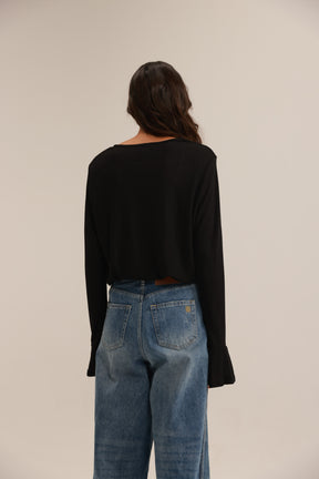 חולצת שיה שחורה