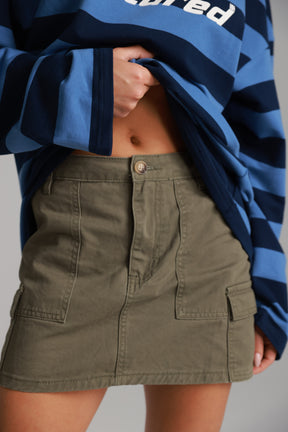 חצאית אליטה חאקי