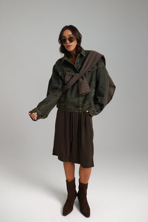 מכנסי מרלן חום כהה