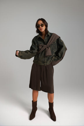 מכנסי מרלן חום כהה