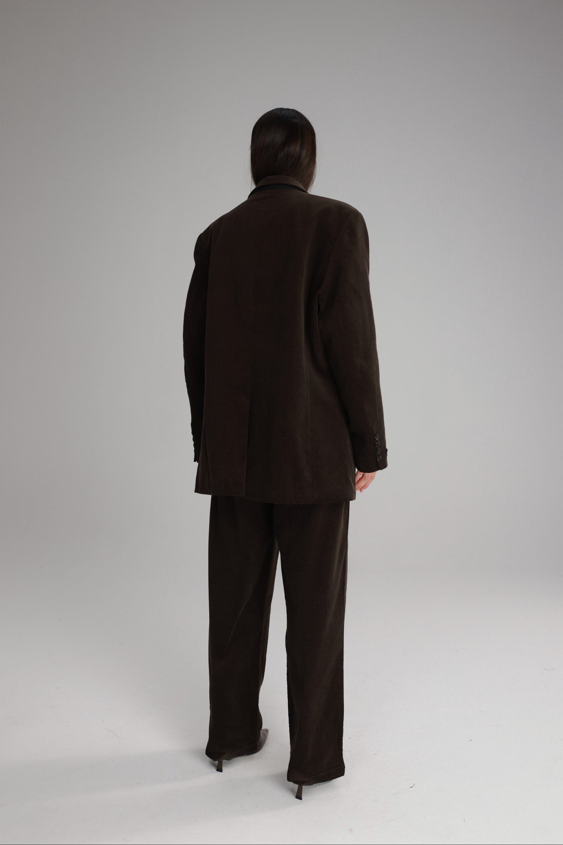 בלייזר מון קורדרוי חום כהה