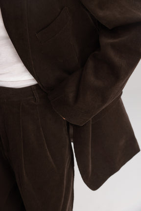 מכנסי מון קורדרוי חום כהה