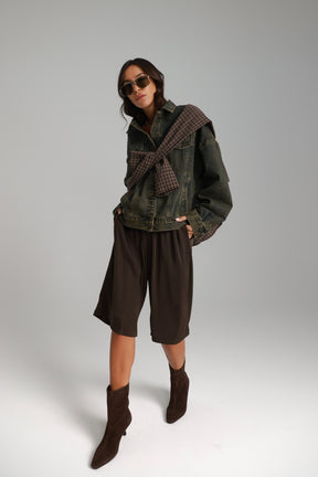 מכנסי מרלן חום כהה