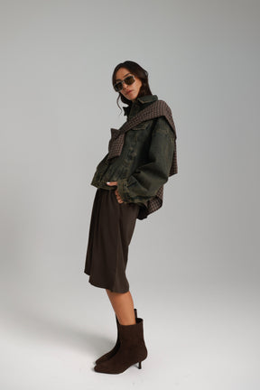 מכנסי מרלן חום כהה