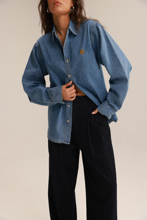 חולצת ג'ינס דיקסי כחולה