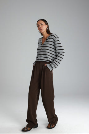 מכנסי דייזי חום כהה