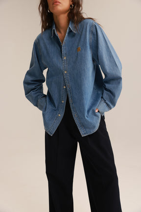 חולצת ג'ינס דיקסי כחולה