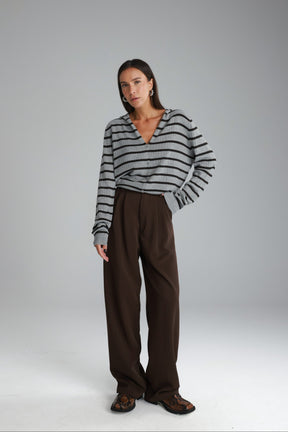 מכנסי דייזי חום כהה