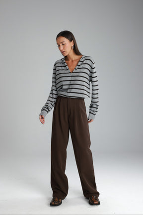 מכנסי דייזי חום כהה