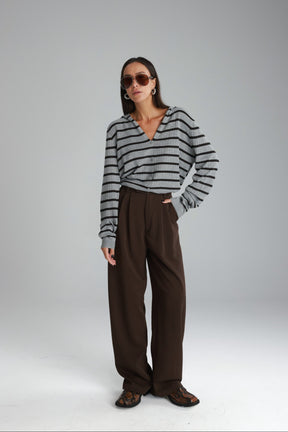 מכנסי דייזי חום כהה