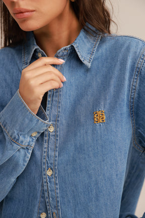 חולצת ג'ינס דיקסי כחולה