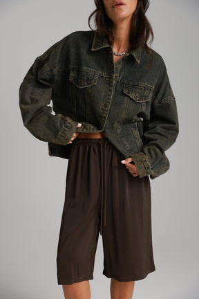 מכנסי מרלן חום כהה