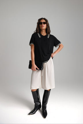 מכנסי מרלן שמנת