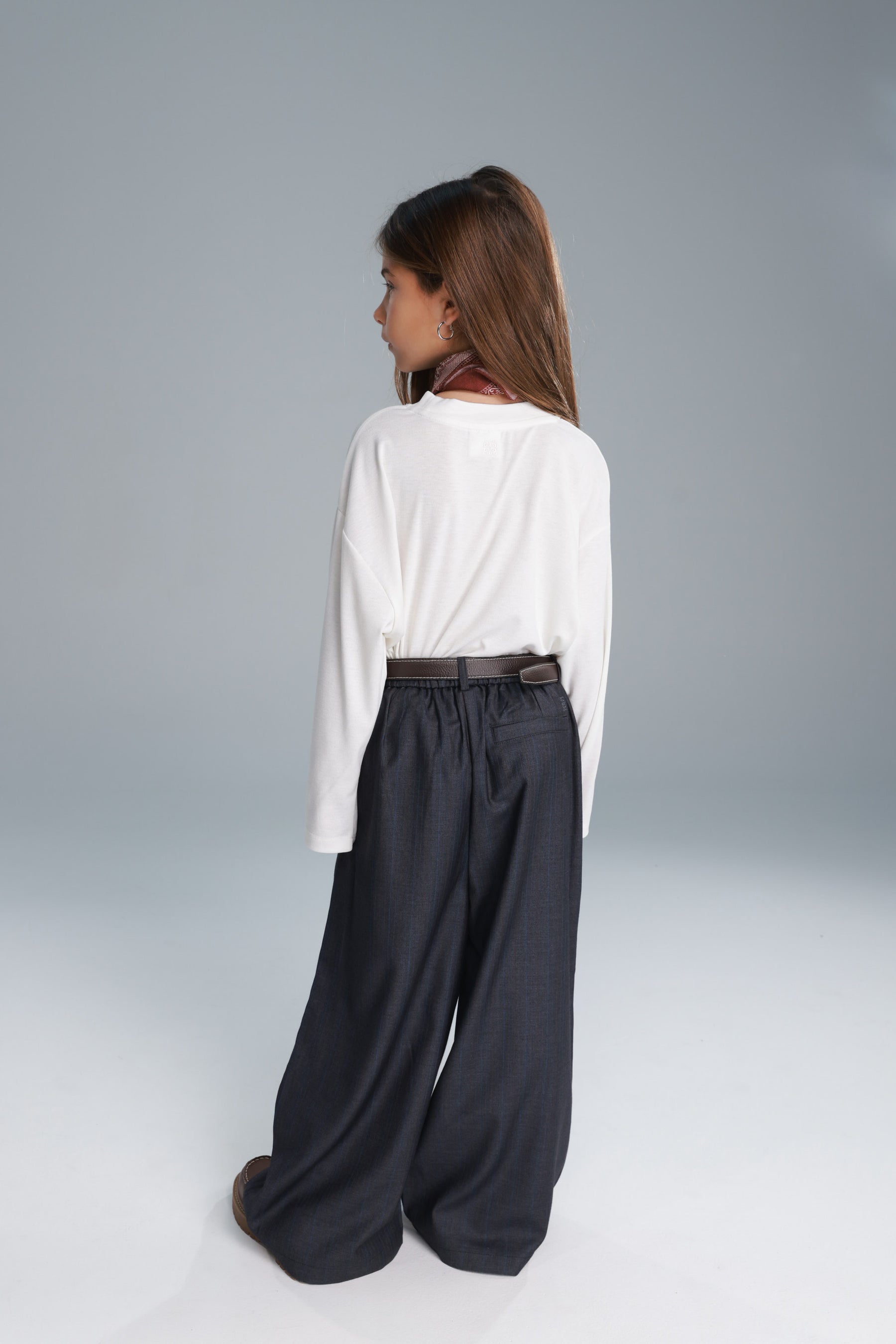 מכנסי טינה אפורים