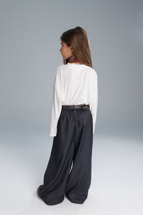 מכנסי טינה אפורים