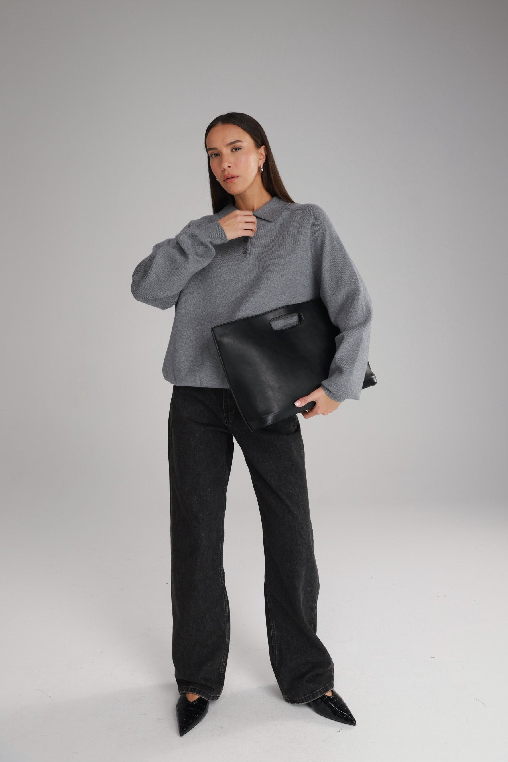 תיק אוליבר שחור גדול