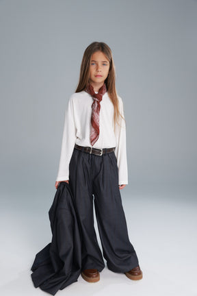 מכנסי טינה אפורים